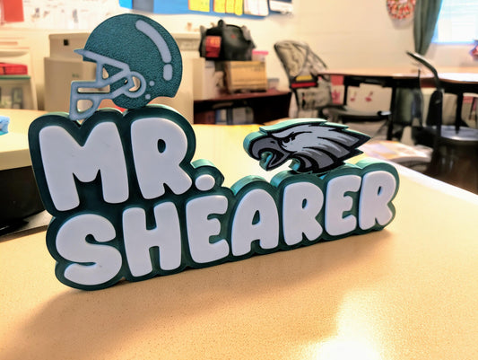 Custom Sports Name Plates